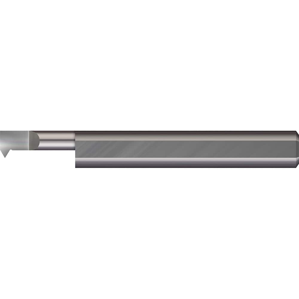Micro 100 - Single Point Threading Tools; Thread Type: Internal ; Material: Solid Carbide ; Profile Angle: 60 ; Threading Diameter (Decimal Inch): 0.0500 ; Cutting Depth (Decimal Inch): 0.2000 ; Maximum Threads Per Inch: 72 - Exact Tool & Supply
