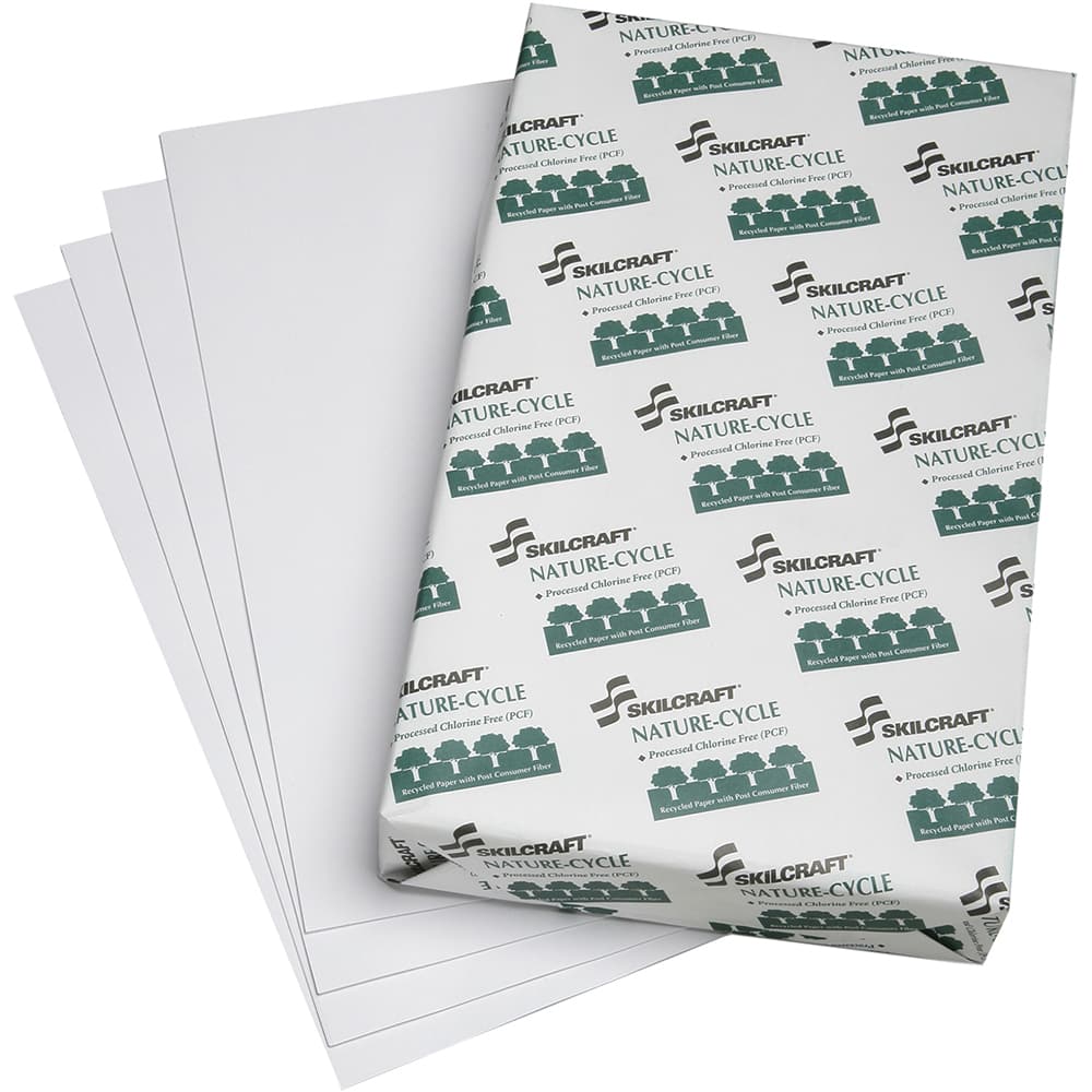 Ability One - Office Machine Supplies & Accessories; Office Machine/Equipment Accessory Type: Copy Paper ; For Use With: Copiers ; Color: White ; Fractional Sizes: 8-1/2 x 14" - Exact Tool & Supply