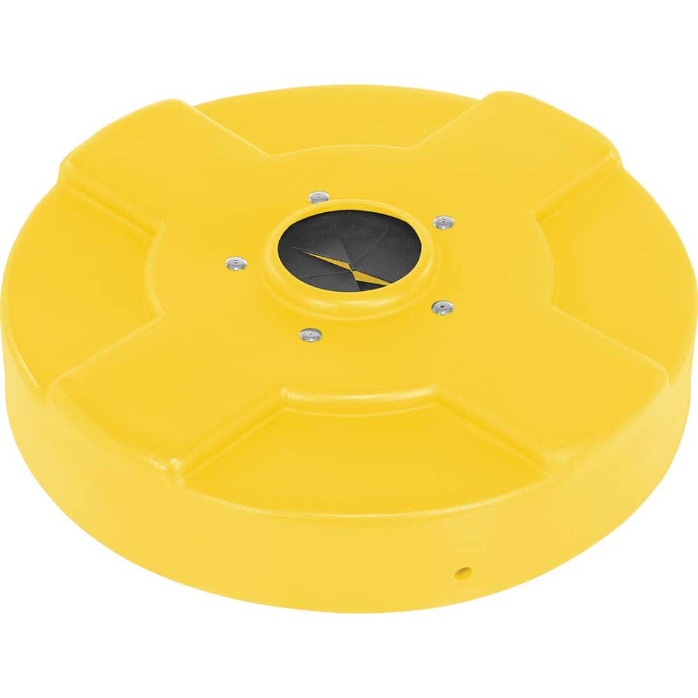 Vestil - Trash Can & Recycling Container Lids; Lid Shape: Round ; Container Shape: Round ; Container Size Compatibility (Gal.): 30 ; Color/Finish: Yellow ; Color: Yellow ; For Use With: 30 gal. Steel Drum - Exact Tool & Supply