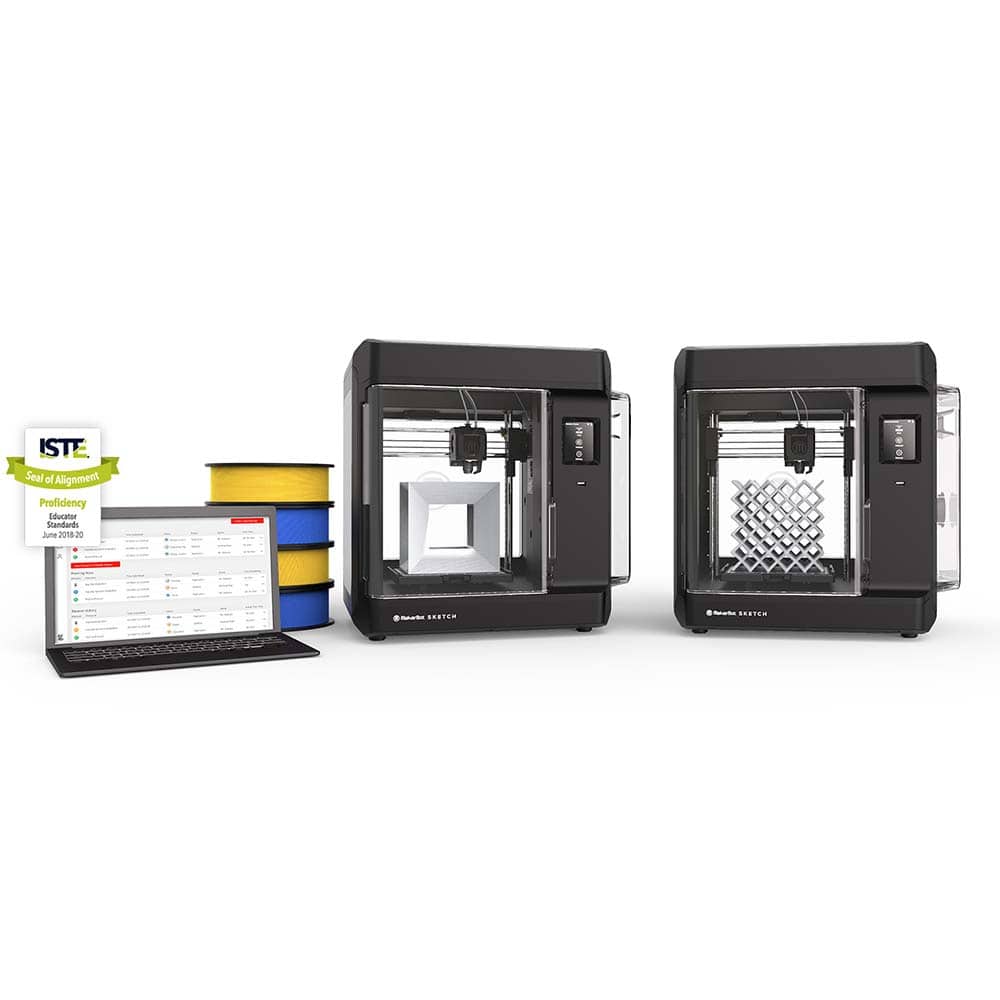 MakerBot - 3D Printers; Material Types Supported: ABS; PLA ; Net Build Height (Inch): 5.9 ; Net Build Width (Inch): 5.9 ; Net Build Depth (Inch): 5.9 ; Layer Thickness: 200 Microns ; Build Resolution: 200 Microns - Exact Tool & Supply