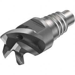 Sandvik Coromant - 3/8" Mill Diam, 0.2362" LOC, 0.2362" OAL, 4 Flute Square End Mill Head - Exact Tool & Supply