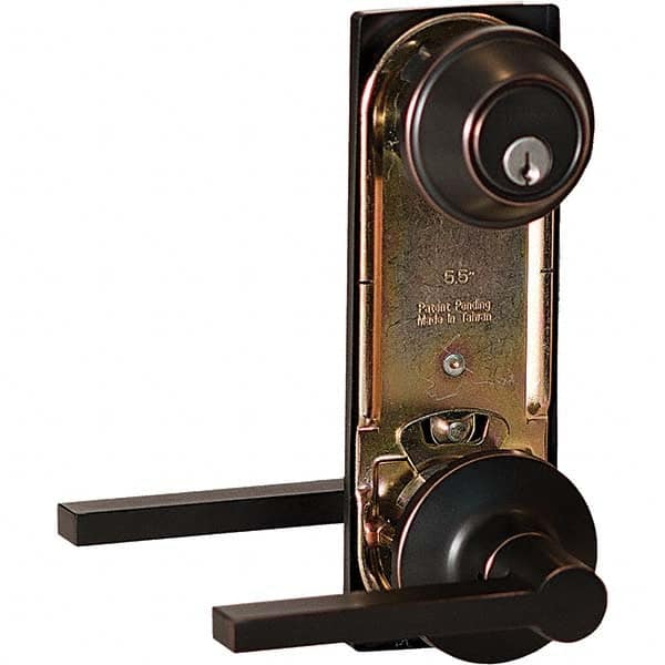 Stanley - Entry Lever Lockset for 1-3/8 to 1-3/4" Thick Doors - Exact Tool & Supply