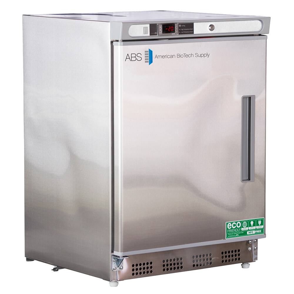 American BioTech Supply - Laboratory Refrigerators and Freezers; Type: Undercounter Built-In Stainless Steel Freezer ; Volume Capacity: 4.2 Cu. Ft. ; Minimum Temperature (C): -15.00 ; Maximum Temperature (C): -25.00 ; Width (Inch): 23-3/4 ; Depth (Inch): - Exact Tool & Supply