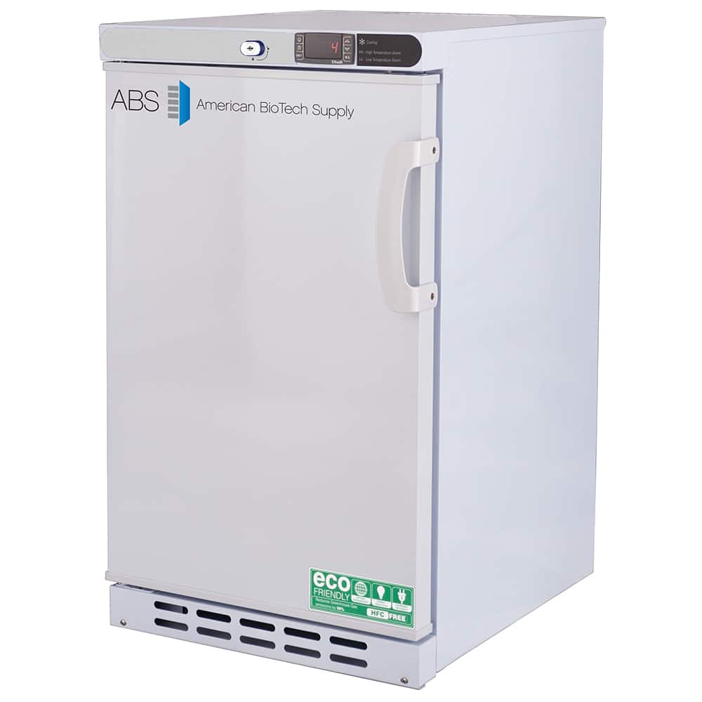 American BioTech Supply - Laboratory Refrigerators and Freezers; Type: Undercounter Built-In Refrigerator ; Volume Capacity: 2.5 Cu. Ft. ; Minimum Temperature (C): 1.00 ; Maximum Temperature (C): 10.00 ; Width (Inch): 17-3/4 ; Depth (Inch): 22-3/4 - Exact Tool & Supply