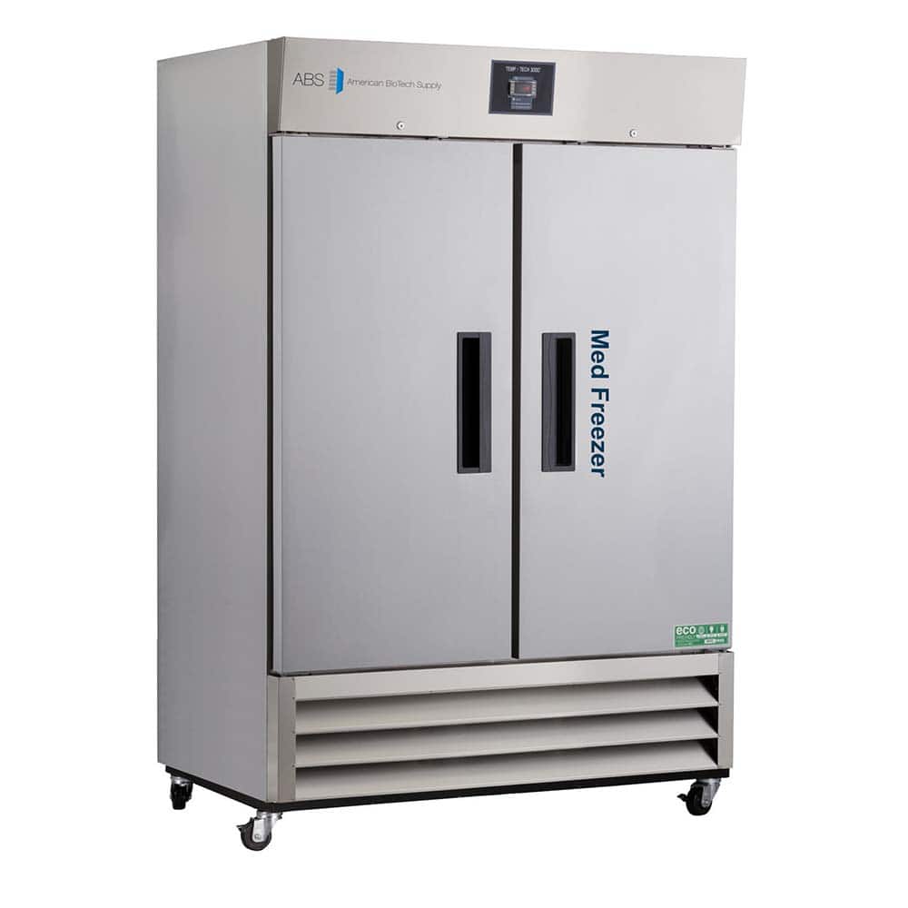 American BioTech Supply - Laboratory Refrigerators and Freezers; Type: Pharmacy Stainless Steel Freezer ; Volume Capacity: 49 Cu. Ft. ; Minimum Temperature (C): -15.00 ; Maximum Temperature (C): -25.00 ; Width (Inch): 54 ; Depth (Inch): 35-3/4 - Exact Tool & Supply