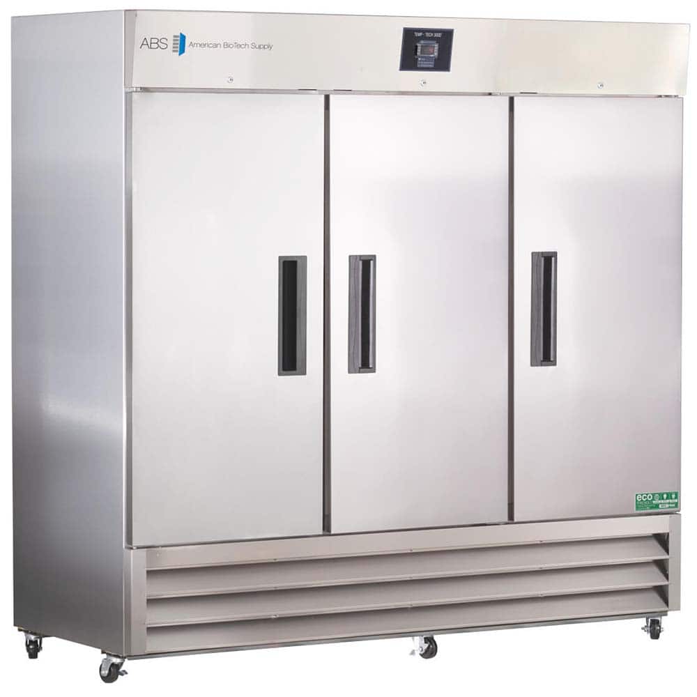 American BioTech Supply - Laboratory Refrigerators and Freezers; Type: Laboratory Refrigerator ; Volume Capacity: 72 Cu. Ft. ; Minimum Temperature (C): 1.00 ; Maximum Temperature (C): 10.00 ; Width (Inch): 81 ; Depth (Inch): 35-3/4 - Exact Tool & Supply