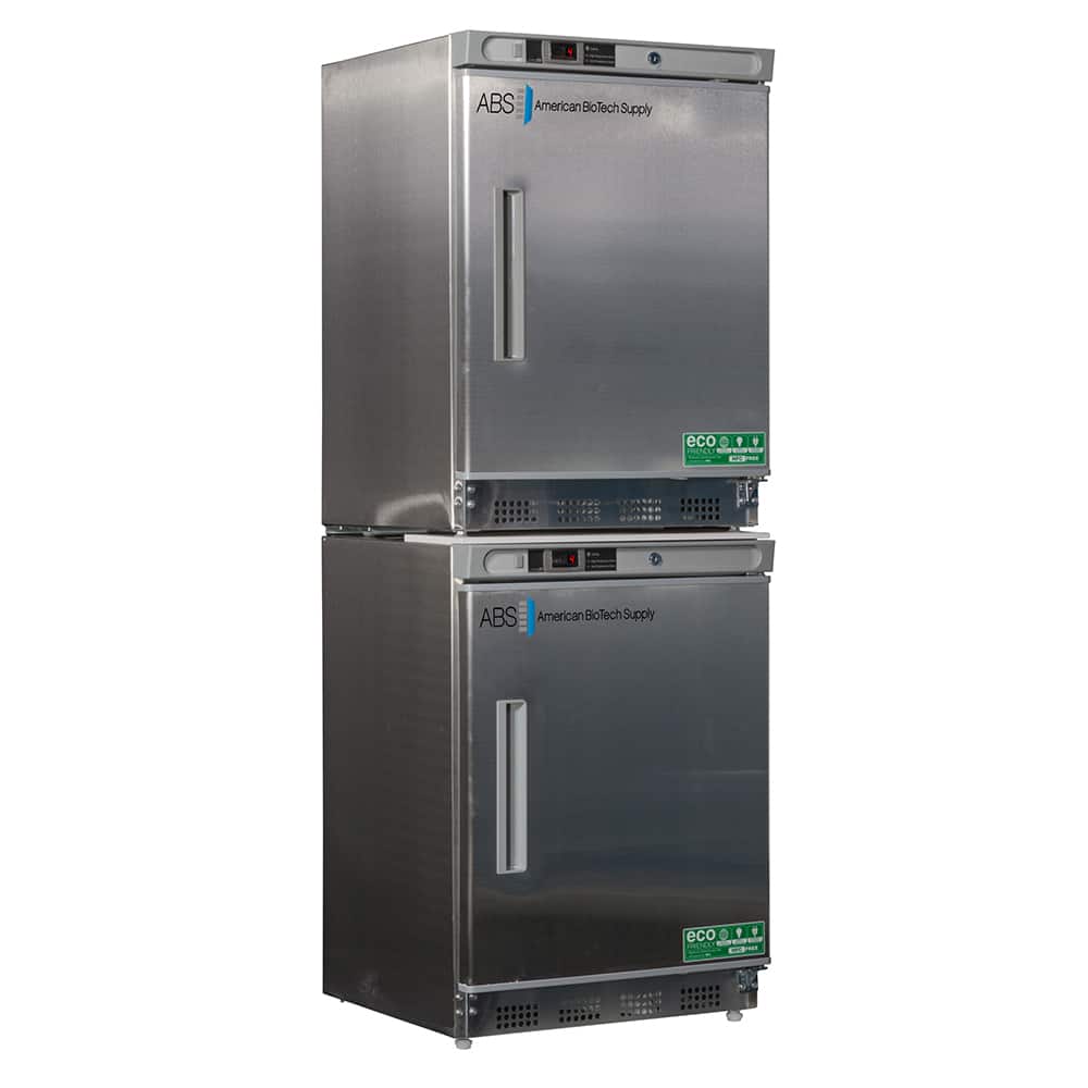 American BioTech Supply - Laboratory Refrigerators and Freezers; Type: Refrigerator & Freezer Combination ; Volume Capacity: 9 Cu. Ft. ; Minimum Temperature (C): -15.00 ; Maximum Temperature (C): 10.00 ; Width (Inch): 23-3/4 ; Depth (Inch): 24-1/2 - Exact Tool & Supply