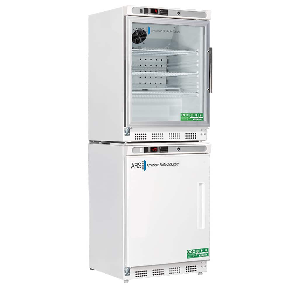 American BioTech Supply - Laboratory Refrigerators and Freezers; Type: Refrigerator & Freezer Combination ; Volume Capacity: 9 Cu. Ft. ; Minimum Temperature (C): -15.00 ; Maximum Temperature (C): 10.00 ; Width (Inch): 23-3/4 ; Depth (Inch): 25-1/2 - Exact Tool & Supply