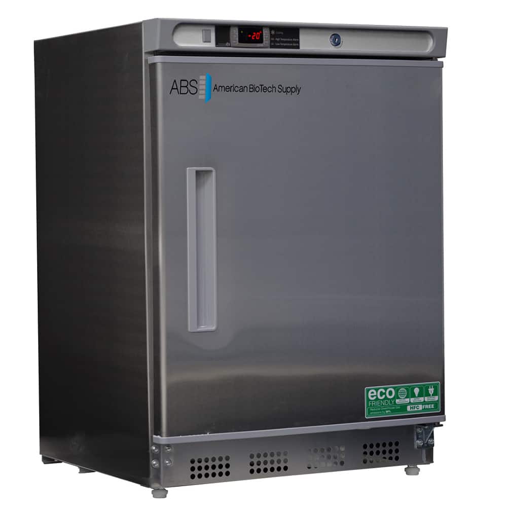 American BioTech Supply - Laboratory Refrigerators and Freezers; Type: Undercounter Built-In Stainless Steel Freezer ; Volume Capacity: 4.2 Cu. Ft. ; Minimum Temperature (C): -15.00 ; Maximum Temperature (C): -25.00 ; Width (Inch): 23-3/4 ; Depth (Inch): - Exact Tool & Supply