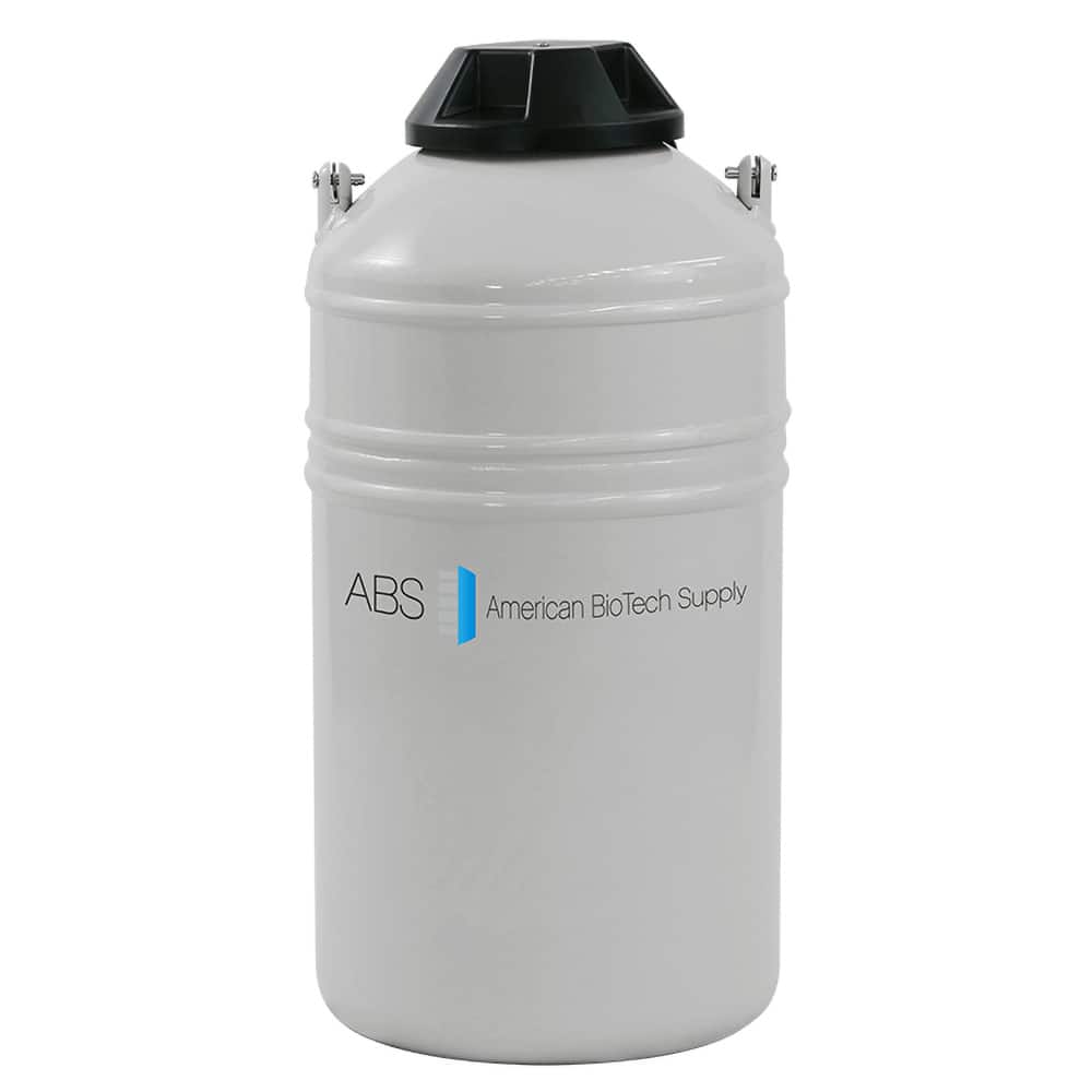 American BioTech Supply - Drums & Tanks; Product Type: Liquid Dewar ; Volume Capacity Range: Smaller than 20 Gal. ; Material Family: Aluminum ; Height (Inch): 21-1/2 ; Diameter/Width (Decimal Inch): 10.2990 ; Diameter/Width (Inch): 14-1/2 - Exact Tool & Supply