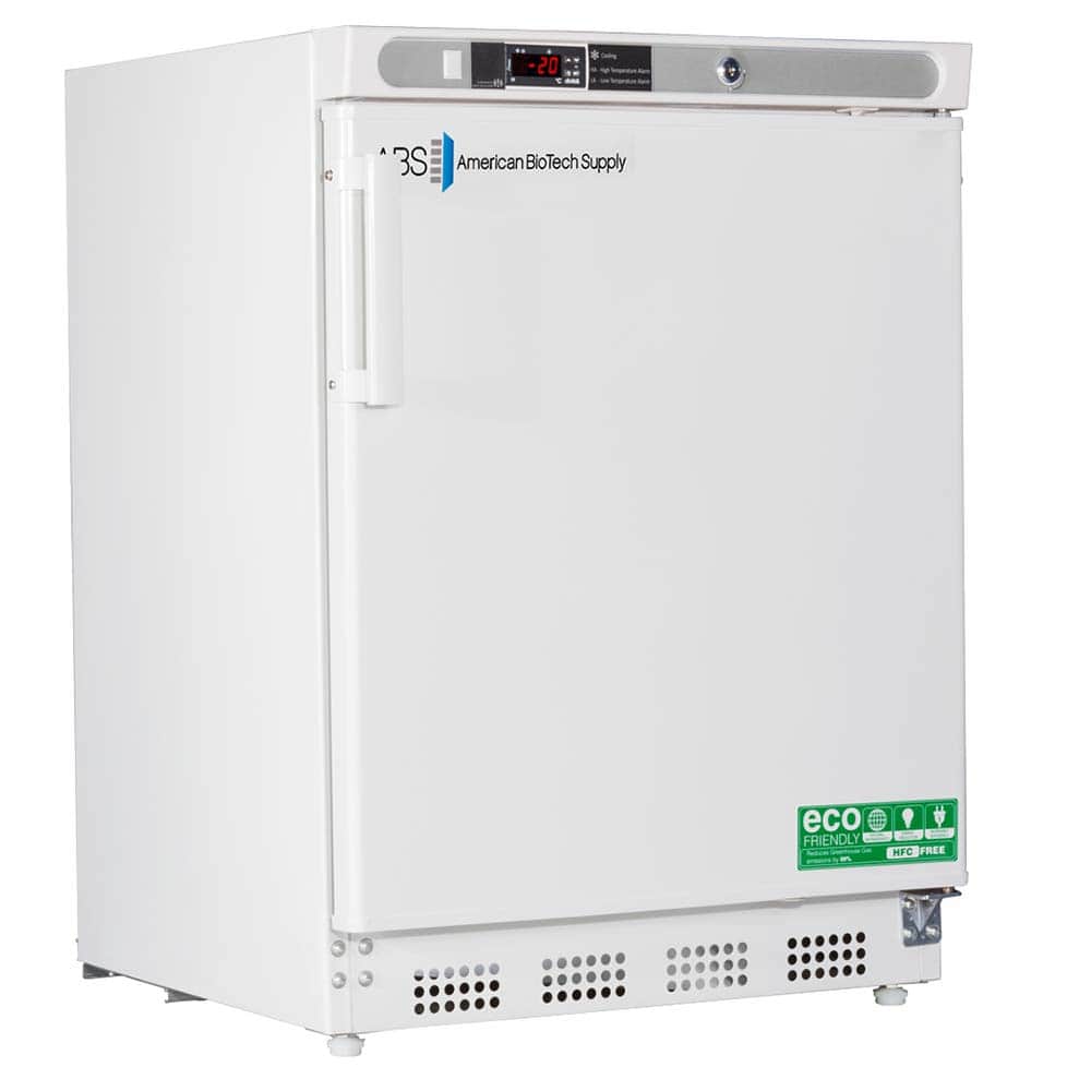 American BioTech Supply - Laboratory Refrigerators and Freezers; Type: Undercounter Built-In Freezer ; Volume Capacity: 4.2 Cu. Ft. ; Minimum Temperature (C): -15.00 ; Maximum Temperature (C): -25.00 ; Width (Inch): 23-3/4 ; Depth (Inch): 24-1/2 - Exact Tool & Supply