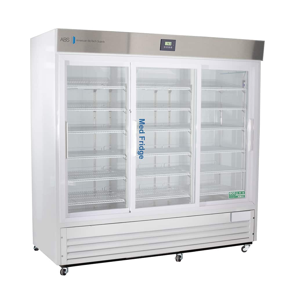 American BioTech Supply - Laboratory Refrigerators and Freezers; Type: Pharmacy/Vaccine Refrigerator ; Volume Capacity: 69 Cu. Ft. ; Minimum Temperature (C): 2.00 ; Maximum Temperature (C): 8.00 ; Width (Inch): 81 ; Depth (Inch): 33-1/4 - Exact Tool & Supply