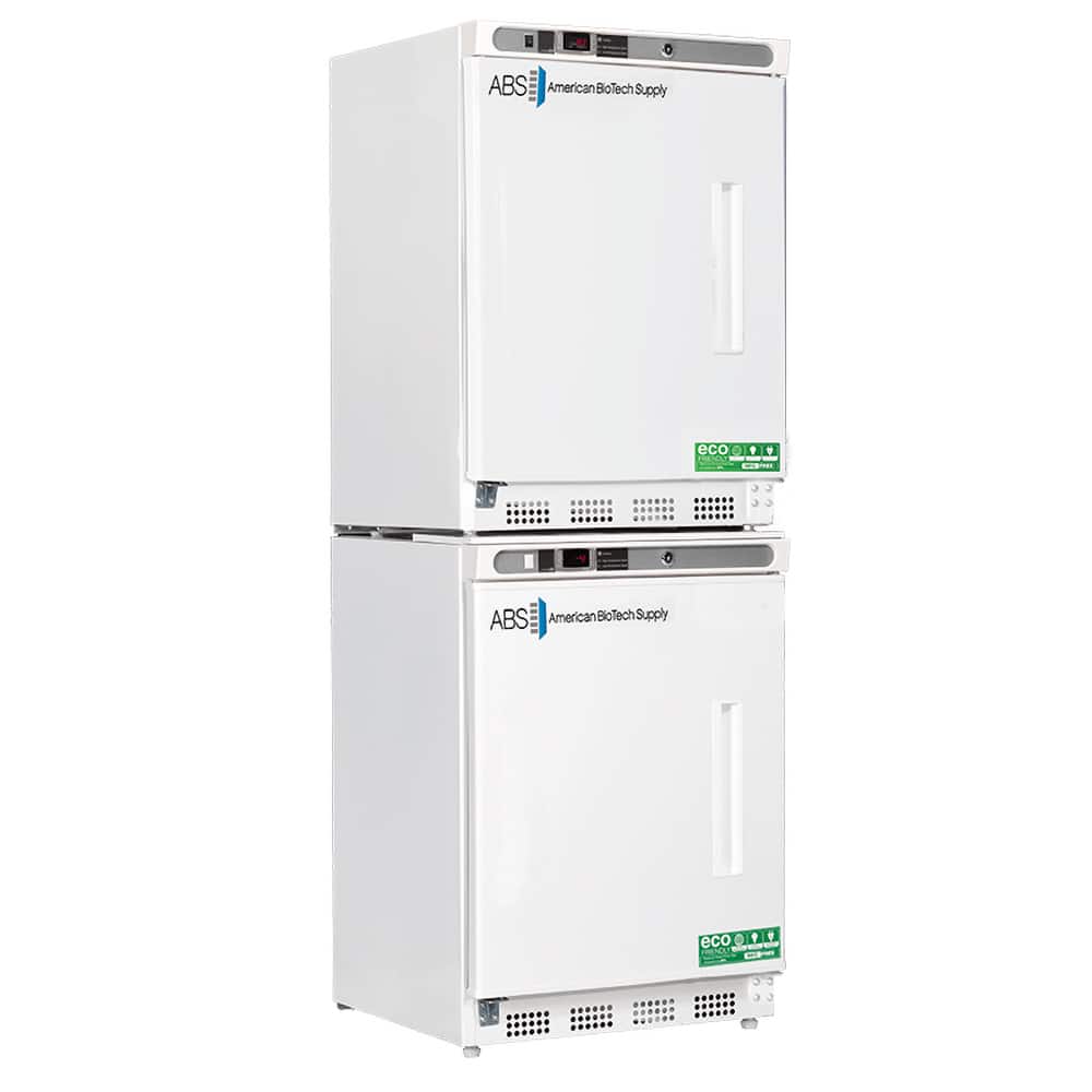 American BioTech Supply - Laboratory Refrigerators and Freezers; Type: Refrigerator & Freezer Combination ; Volume Capacity: 9 Cu. Ft. ; Minimum Temperature (C): -15.00 ; Maximum Temperature (C): 10.00 ; Width (Inch): 23-3/4 ; Depth (Inch): 24-1/2 - Exact Tool & Supply