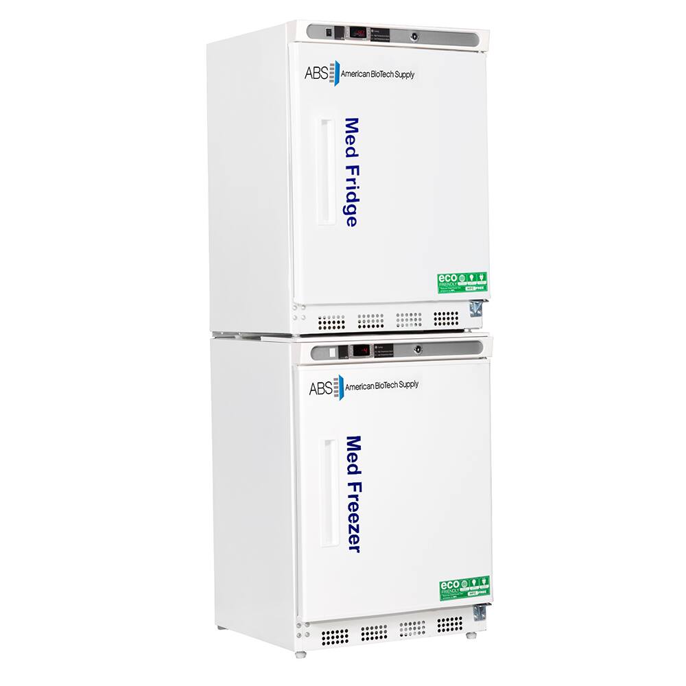 American BioTech Supply - Laboratory Refrigerators and Freezers; Type: Pharmacy/Vaccine Refrigerator & Freezer Combination ; Volume Capacity: 9 Cu. Ft. ; Minimum Temperature (C): -15.00 ; Maximum Temperature (C): 8.00 ; Width (Inch): 23-3/4 ; Depth (Inch - Exact Tool & Supply