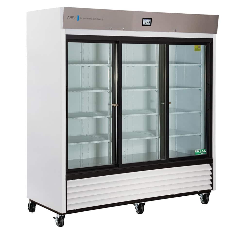 American BioTech Supply - Laboratory Refrigerators and Freezers; Type: Laboratory Refrigerator ; Volume Capacity: 69 Cu. Ft. ; BTU/Hour: 7315 ; Minimum Temperature (C): 1.00 ; Maximum Temperature (C): 10.00 ; Width (Inch): 78-1/4 - Exact Tool & Supply