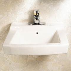 American Standard - Sinks; Type: Wall Hung ; Outside Length: 17 (Inch); Outside Width: 19 (Inch); Outside Height: 10 (Inch); Inside Length: 10-3/4 (Inch); Inside Width: 14-1/4 (Inch) - Exact Tool & Supply