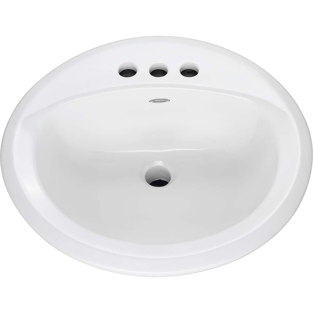 American Standard - Sinks; Type: Drop In Sink ; Outside Length: 19-1/8 (Inch); Outside Width: 19-1/8 (Inch); Outside Height: 7-3/8 (Inch); Inside Length: 12-1/8 (Inch); Inside Width: 15 (Inch) - Exact Tool & Supply