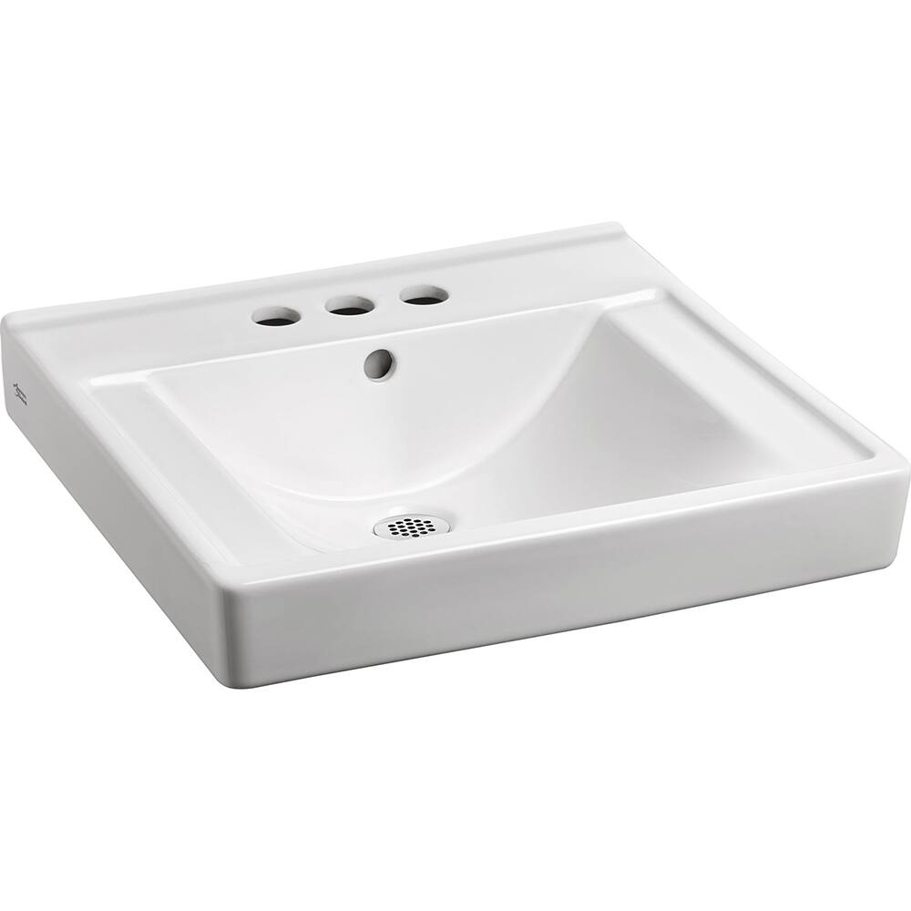 American Standard - Sinks; Type: Wall Hung ; Outside Length: 18-1/4 (Inch); Outside Width: 20 (Inch); Outside Height: 5 (Inch); Inside Length: 12-13/16 (Inch); Inside Width: 13-15/16 (Inch) - Exact Tool & Supply