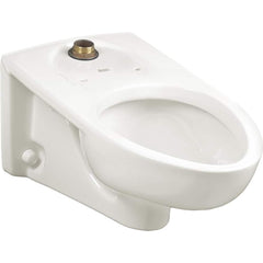American Standard - Toilets; Type: Top Spud Elongated Toilet Bowl ; Bowl Shape: Elongated ; Mounting Style: Wall ; Gallons Per Flush: 0 ; Overall Height: 15 ; Overall Width: 14 - Exact Tool & Supply