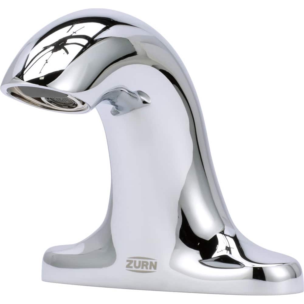 Zurn - Electronic & Sensor Faucets; Type: Sensor ; Style: w/o Mixer ; Type of Power: Battery ; Spout Type: Standard ; Mounting Centers: 3 (Inch); Finish/Coating: Polished Chrome - Exact Tool & Supply
