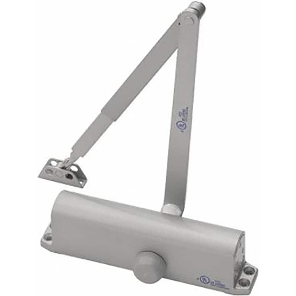 Yale - Manual Dampers; Closer Body Length: 9-3/4 (Inch); Finish/Coating: Aluminum Painted ; Door Thickness: 2-3/4 (Inch); Additional Information: Series: YDC200; Model: YDC201; Material: Aluminum; Spring Size: 4; Closerbody Width: 1-3/4 in; Weight: 6 lb; - Exact Tool & Supply