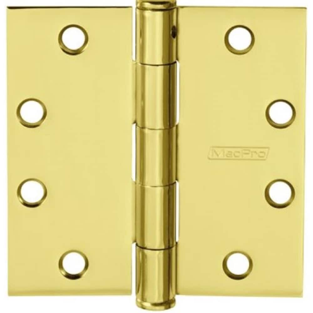 Yale - Commercial Hinges; Length (Inch): 4-1/2 ; Thickness (Decimal Inch): 0.1340 ; Minimum Thickness: 3.4036 (mm); Number of Knuckles: 5.000 ; Stanley Finish Code: US3 ; Finish/Coating: US3 - Exact Tool & Supply