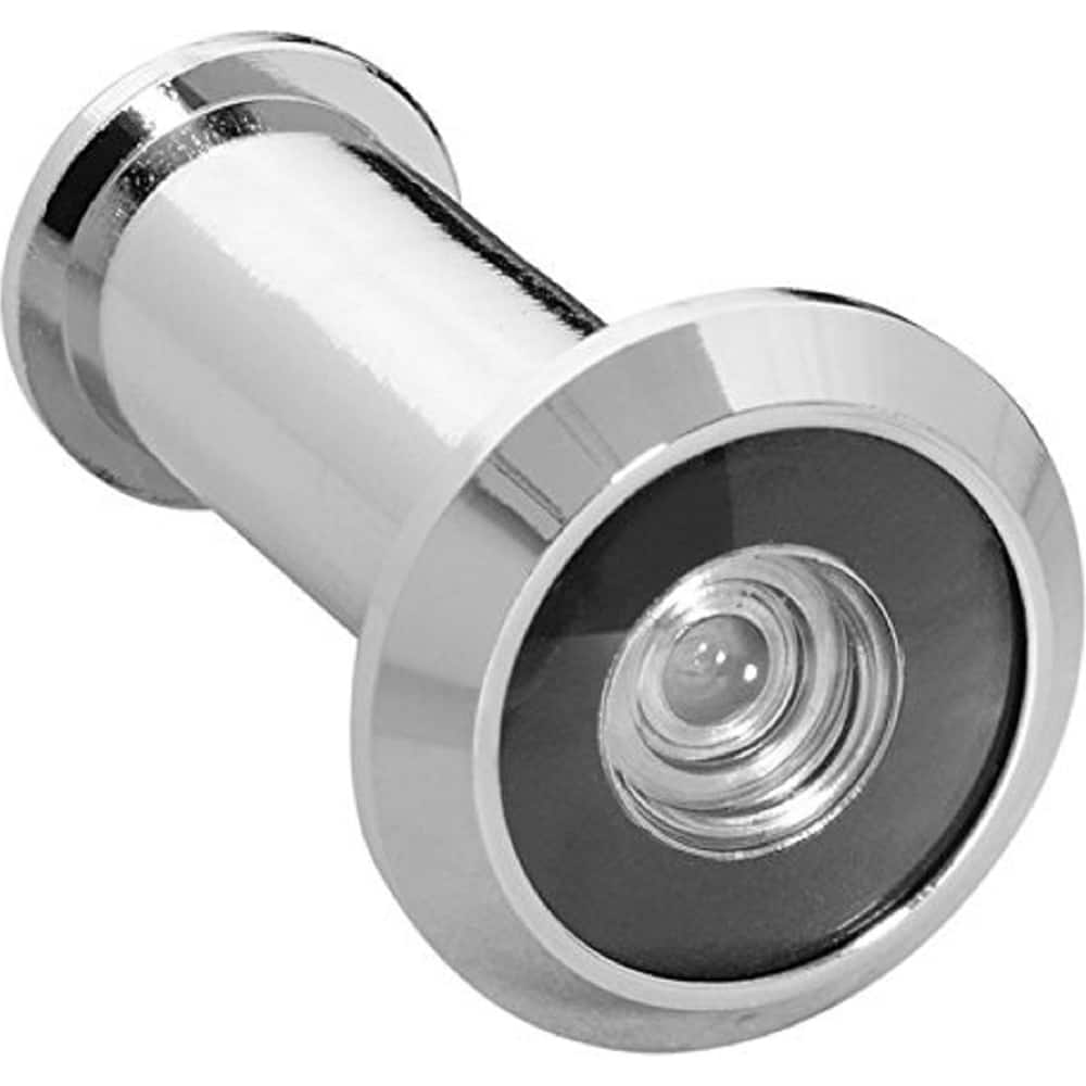 Yale - Viewers/Peepholes; Viewing: 190 deg. Door Viewer ; Style: Door Viewer ; Material: Brass ; Finish/Coating: Bright Chrome ; UL Rated: Yes - Exact Tool & Supply
