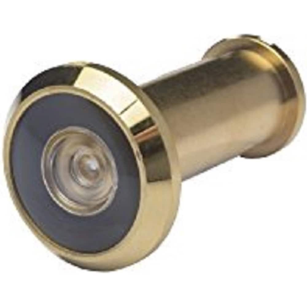 Yale - Viewers/Peepholes; Viewing: 190 deg. Door Viewer ; Style: Door Viewer ; Material: Brass ; Finish/Coating: Brass ; UL Rated: Yes - Exact Tool & Supply