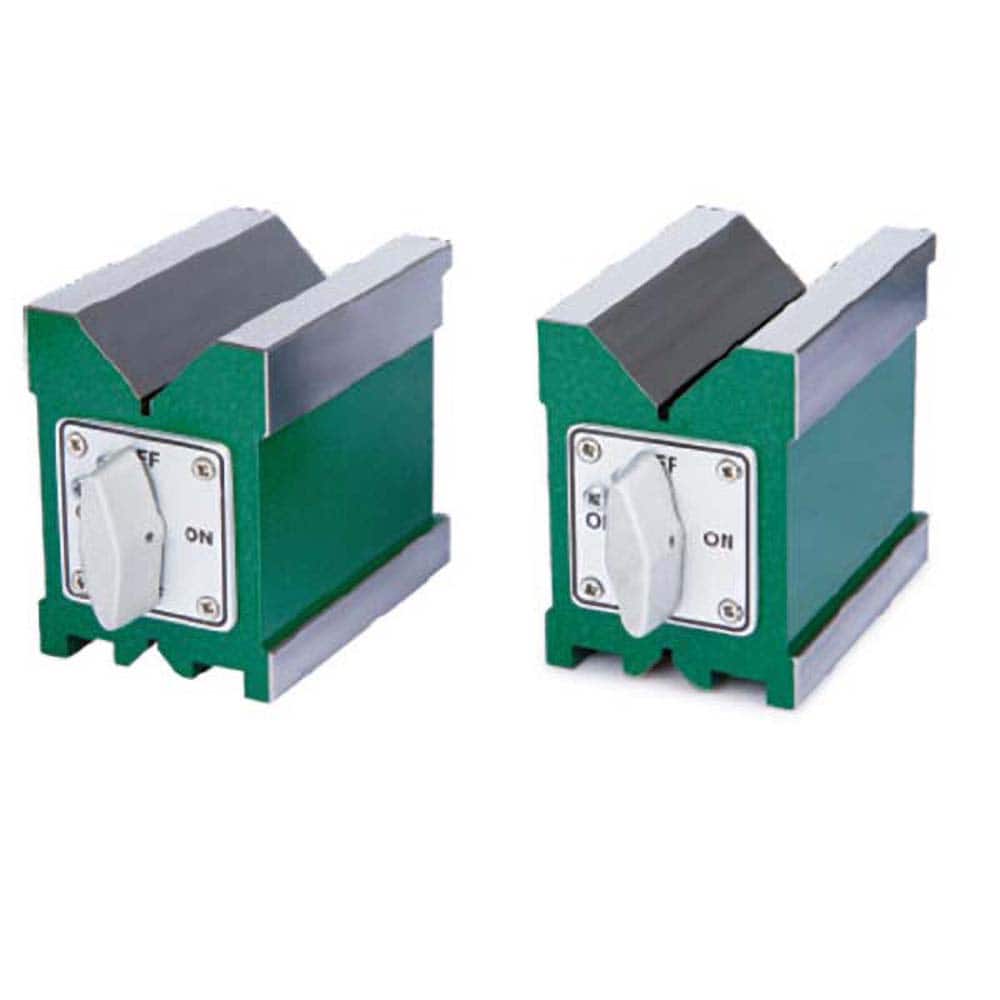 Insize USA LLC - V-Blocks; Type: V-Block ; Sold As: Matched Pair ; Overall Width (Decimal Inch): 2.2000 ; V Angle: 90.00 ; Minimum Capacity of V (Decimal Inch): 0.2000 ; Maximum Capacity of V (Decimal Inch): 1.5700 - Exact Tool & Supply