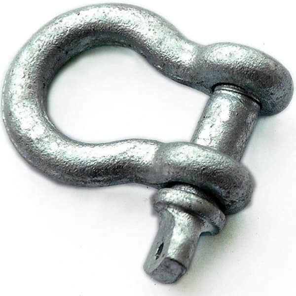 PRO-SOURCE - Shackles; Nominal Chain Size: 3/4 ; Load Limit (Ton): 7.00 ; Type: Anchor ; Pin Type: Screw ; Material: Alloy ; Jaw Inside Height (Inch): 7/8 - Exact Tool & Supply