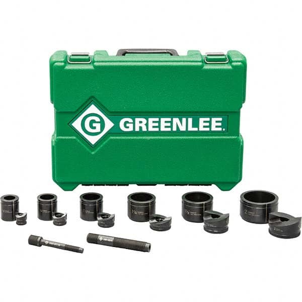 Greenlee - Punch & Driver Kits Tool Type: Knockout Set Punch Shape: Round - Exact Tool & Supply