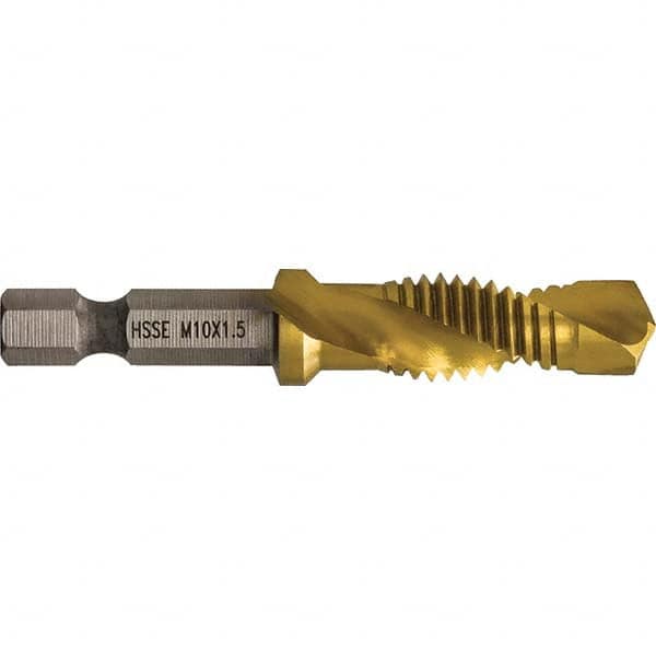 Greenlee - Combination Drill & Tap Sets Minimum Thread Size (mm): M10x1.50 Maximum Thread Size (mm): M10x1.50 - Exact Tool & Supply