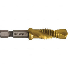 Greenlee - Combination Drill & Tap Sets Minimum Thread Size (mm): M10x1.50 Maximum Thread Size (mm): M10x1.50 - Exact Tool & Supply