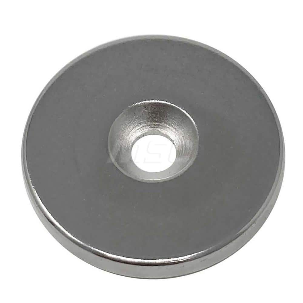 Rare Earth Disc & Cylinder Magnets; Rare Earth Metal Type: Rare Earth; Diameter (Inch): 1.000; Overall Height: 0.125 in; Height (Inch): 0.125 in; Maximum Pull Force: 30.0 lb; Maximum Operating Temperature: 180 ™F; Finish: Nickel Plated; Grade: N42; Heigh