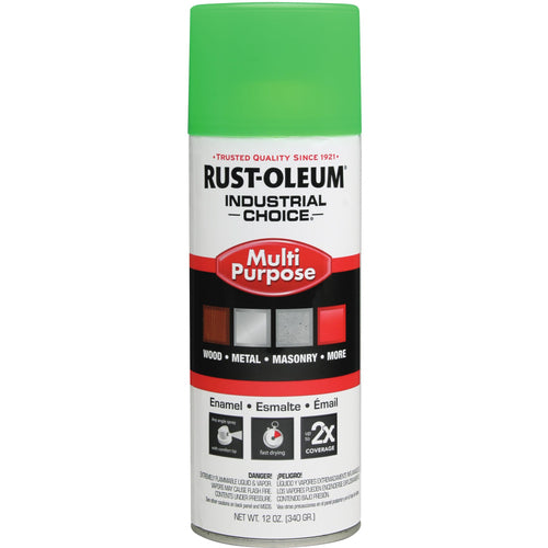 1600 Multi-Purpose Fluorescent Green Spray Paint - Exact Tool & Supply