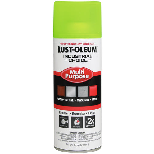 1600 Multi-Purpose Fluorescent Yellow Spray Paint - Exact Tool & Supply