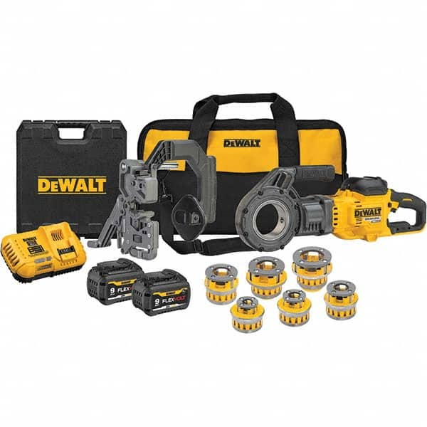DeWALT - Power Pipe Threaders Type: Cordless Pipe Threader Voltage: 60 - Exact Tool & Supply