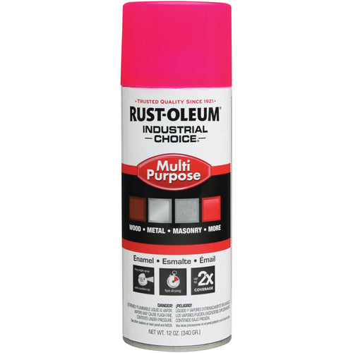 1600 Multi-Purpose Fluorescent Pink Spray Paint - Exact Tool & Supply