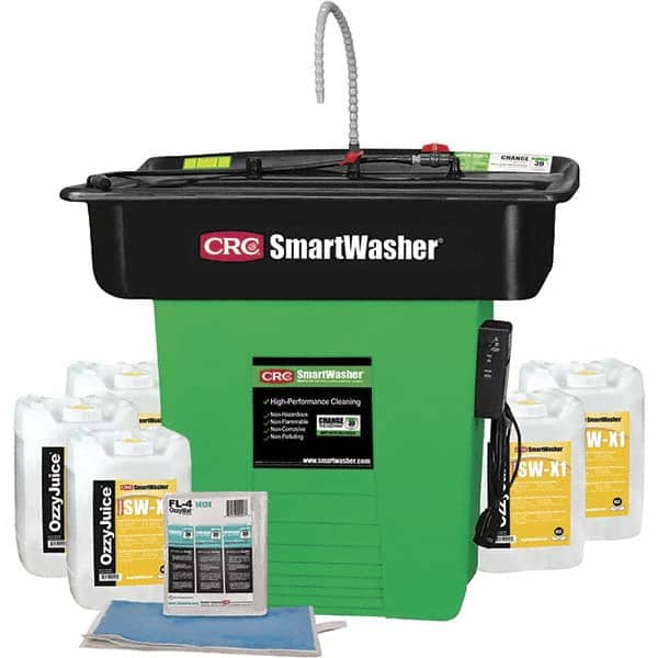 CRC - 25 Gal Free Standing Water-Based Mobile Parts Washer Kit - Exact Tool & Supply
