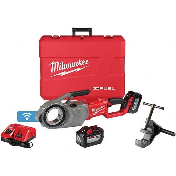 Milwaukee Tool - Power Pipe Threaders Type: Cordless Pipe Threader Voltage: 18 - Exact Tool & Supply