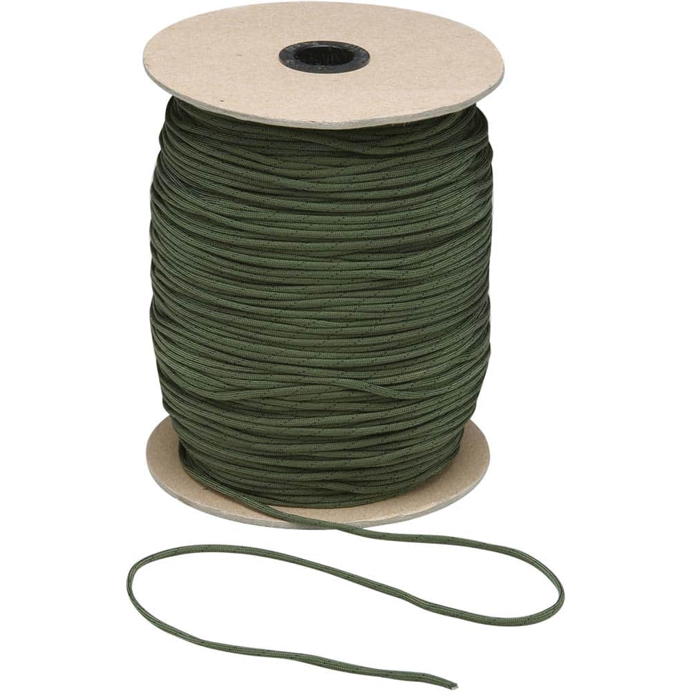 Ability One - Rope; Type: Cord ; Head/Holder Diameter (Inch): 1/8 ; Material: Nylon ; Load Capacity (Lb.): 400 ; Maximum Length: 1200 - Exact Tool & Supply