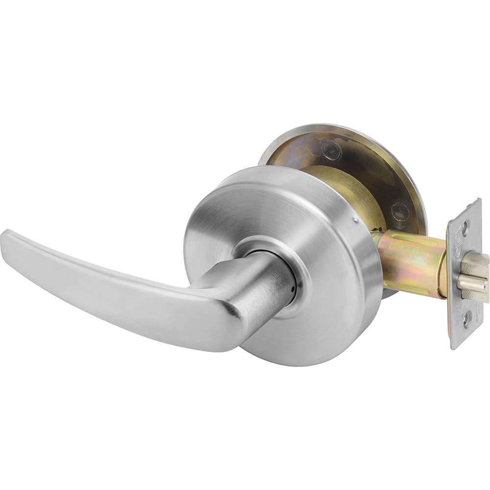 Yale - Lever Locksets; Door Thickness: 1-3/4 (Inch); Door Thickness: 1-3/4 ; Back Set: 2-3/4 (Inch); For Use With: Twin Communicating or Exit Doors ; Finish/Coating: Satin Chrome ; Special Item Information: Communicating Passage Lock Function - Exact Tool & Supply