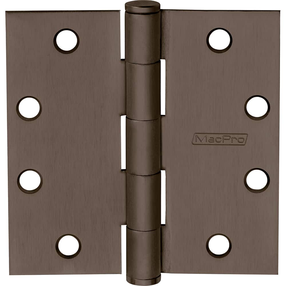 Yale - Commercial Hinges; Length (Inch): 4-1/2 ; Thickness (Decimal Inch): 0.1340 ; Number of Knuckles: 5.000 ; Finish/Coating: 10BE ; Box Quantity: 3 ; Hand: Non-Handed - Exact Tool & Supply