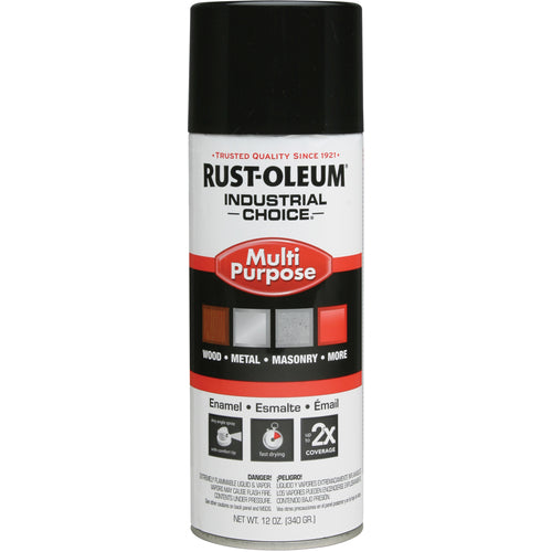 1600 Multi-Purpose Glossy Black Spray Paint - Exact Tool & Supply