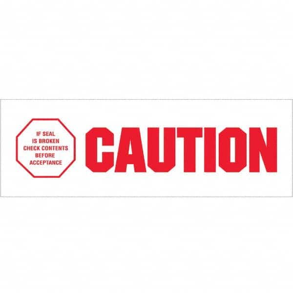 Tape Logic - Shipping & DOT Labels Message Type: Shipping Label Legend: Caution - If Seal Is Broken - Exact Tool & Supply