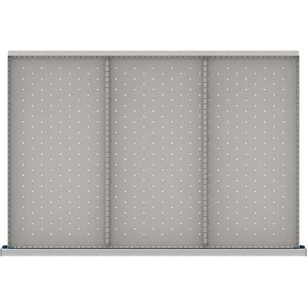 LISTA - 3-Compartment Drawer Divider Layout for 3.15" High Drawers - Exact Tool & Supply