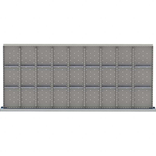 LISTA - 27-Compartment Drawer Divider Layout for 3.15" High Drawers - Exact Tool & Supply