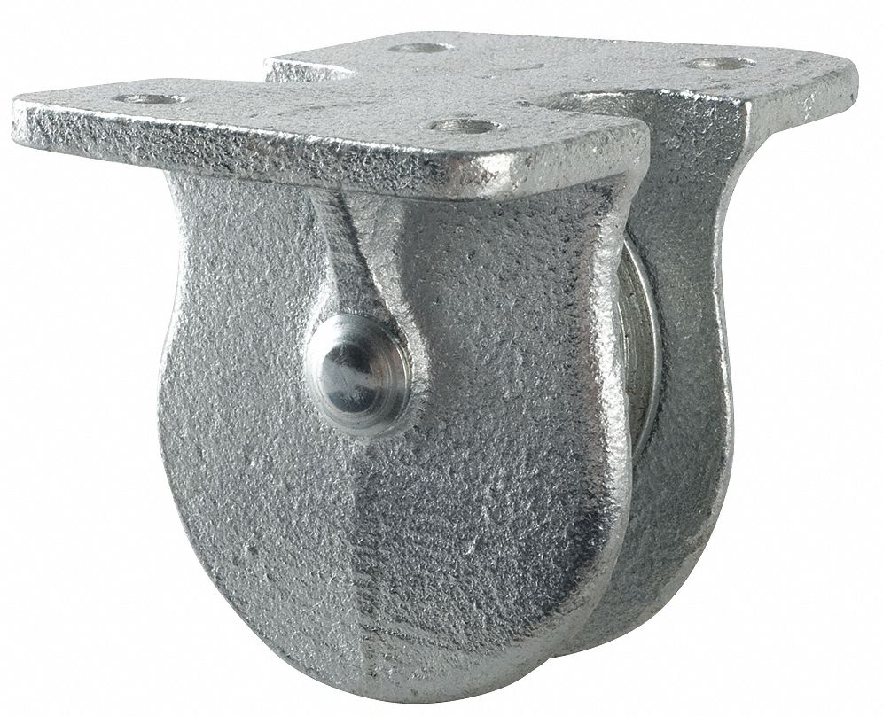 Center Board Pulley Block, Bolt On, Designed For Fibrous Rope, 1-1/2" Sheave Outside Dia.