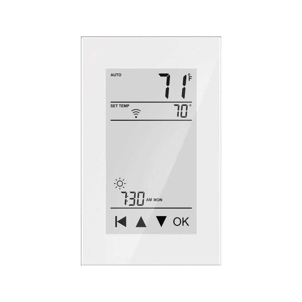 QuietWarmth - Thermostats; Type: Smart Home Thermostat ; Style: Heat ; Minimum Temperature (F): 40.000 ; Maximum Temperature (F): 85.000 - Exact Tool & Supply