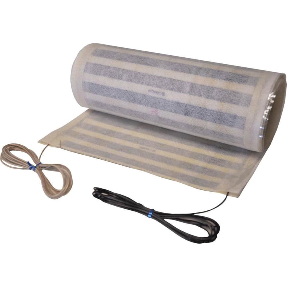 QuietWarmth - Heat Blankets; Type: Floor Heating Mat ; Shape: Rectangular ; Wattage: 80.000 ; Length (Inch): 60 ; Width (Inch): 36 ; Material: Carbon Ink - Exact Tool & Supply